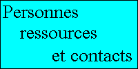 Personnes ressources